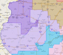 Il 18th 2012 Map Elmwood IL District